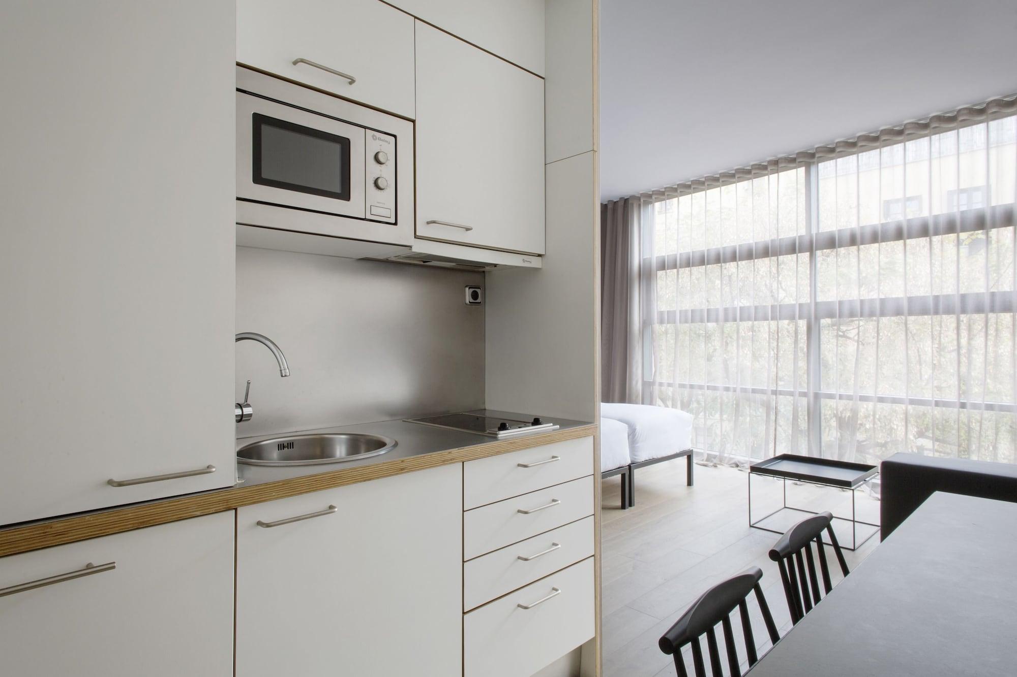 Aparthotel Allada 3* Barcelona Bagian luar foto